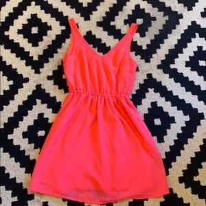 H&M Divided hot pink dress